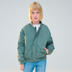 سترة (جاكيت) منفوخة باللون الكاكي للفتيان